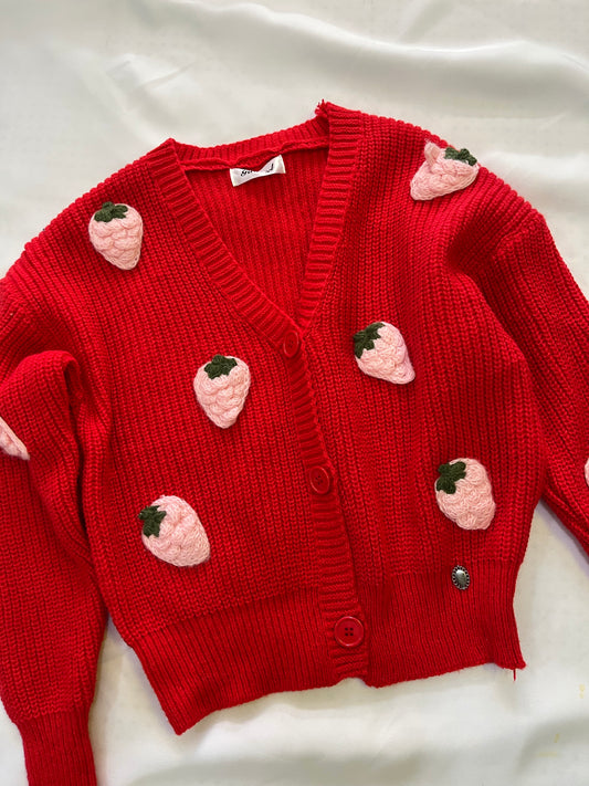 Cárdigan fresas