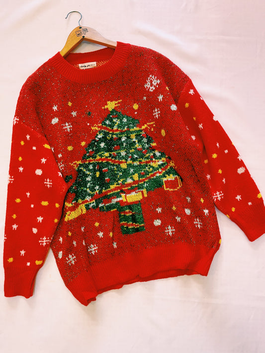 Suéter navideño árbol de navidad