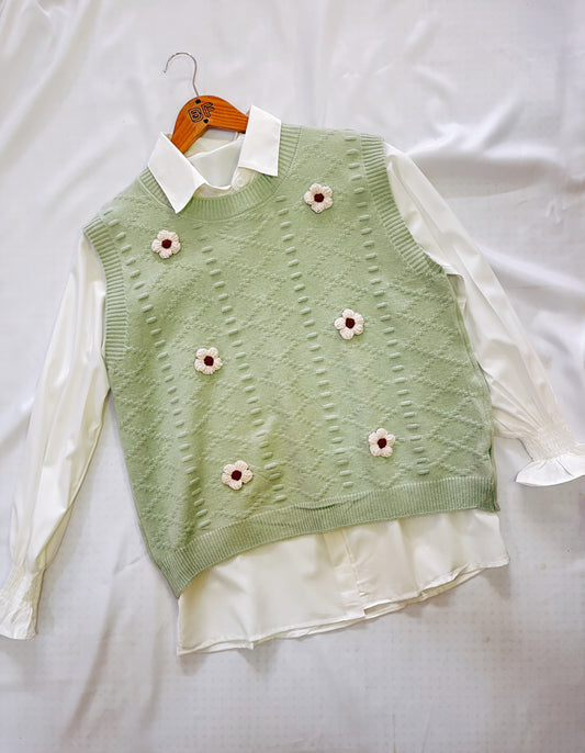 Set chaleco con camisa