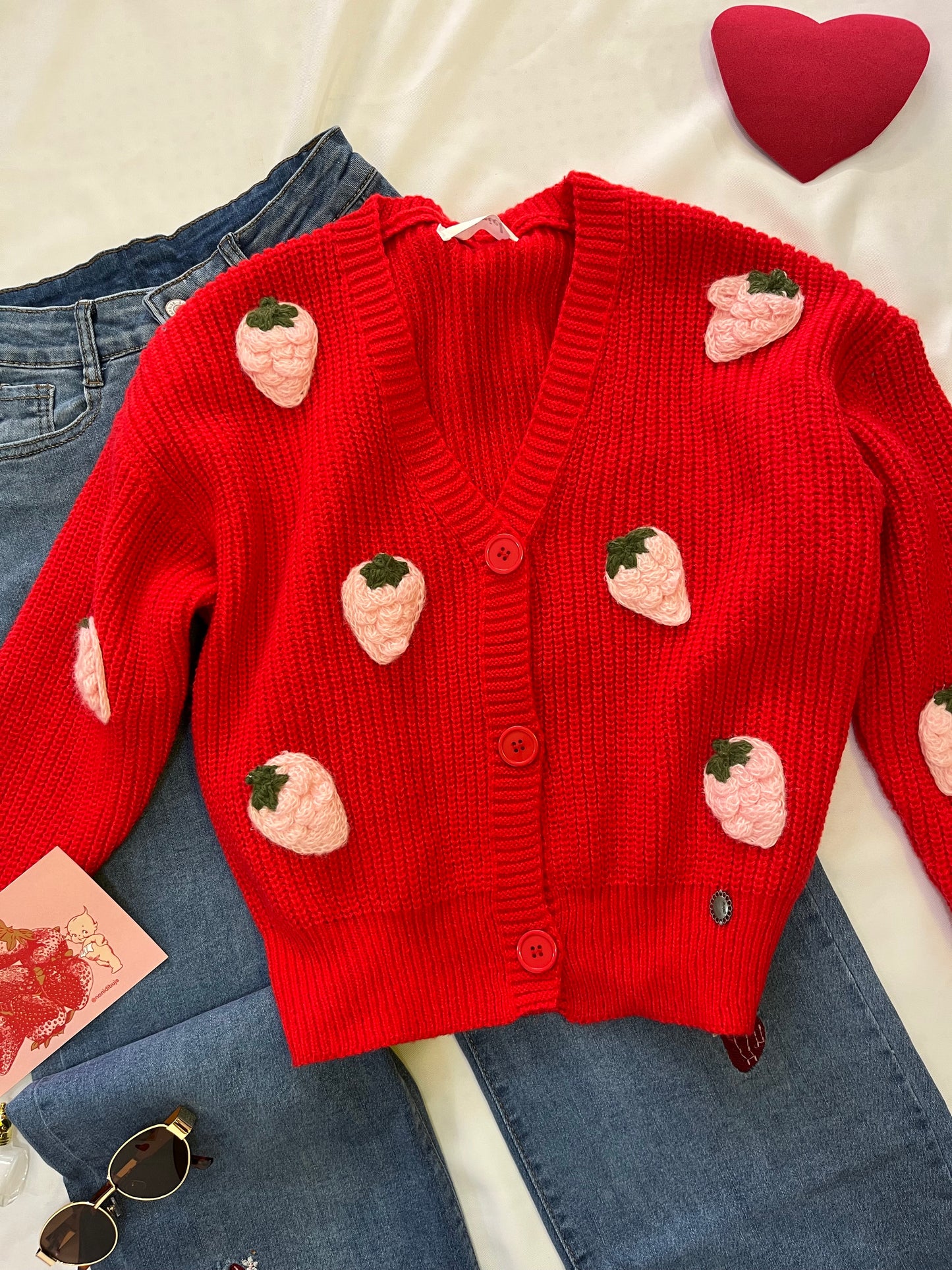 Cárdigan fresas